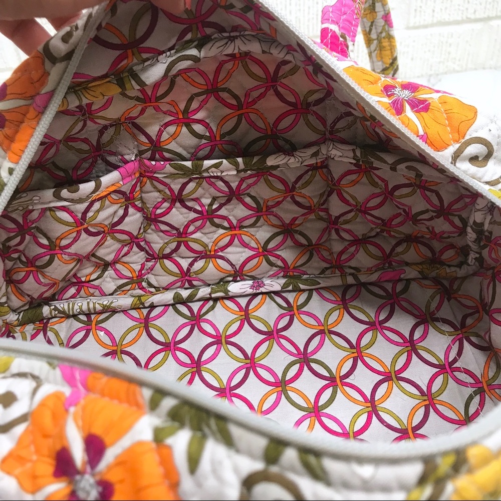 Vera Bradley Tea Party Handbag Shoulder Gray Pink - Picture 5 of 5